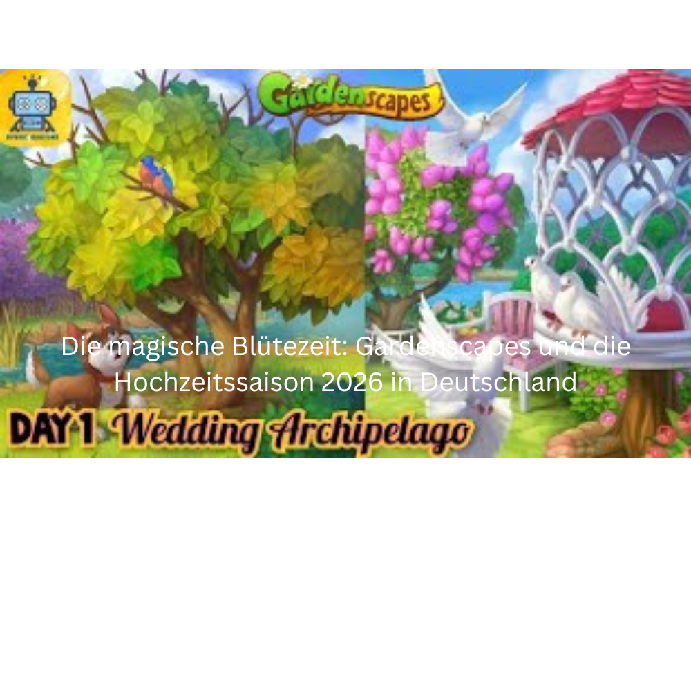 Die magische Blütezeit: Gardenscapes und die Hochzeitssaison 2026 in Deutschland