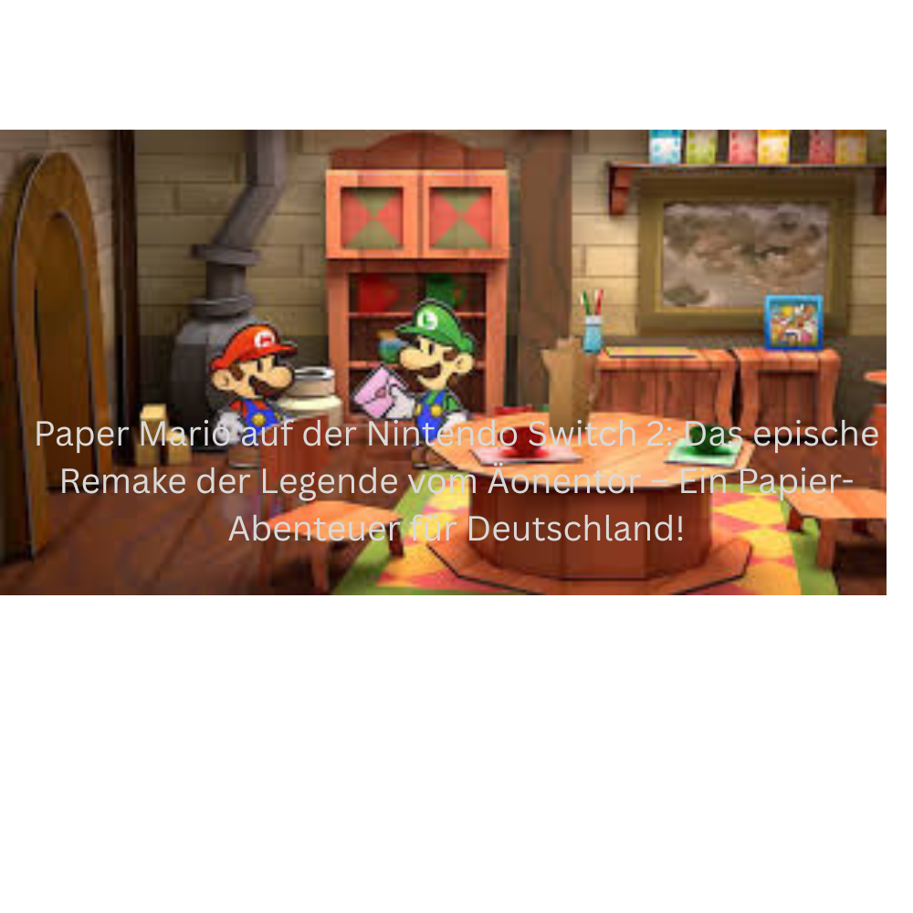 Paper Mario auf der Nintendo Switch 2: Das epische Remake der Legende vom Äonentor – Ein Papier-Abenteuer für Deutschland!