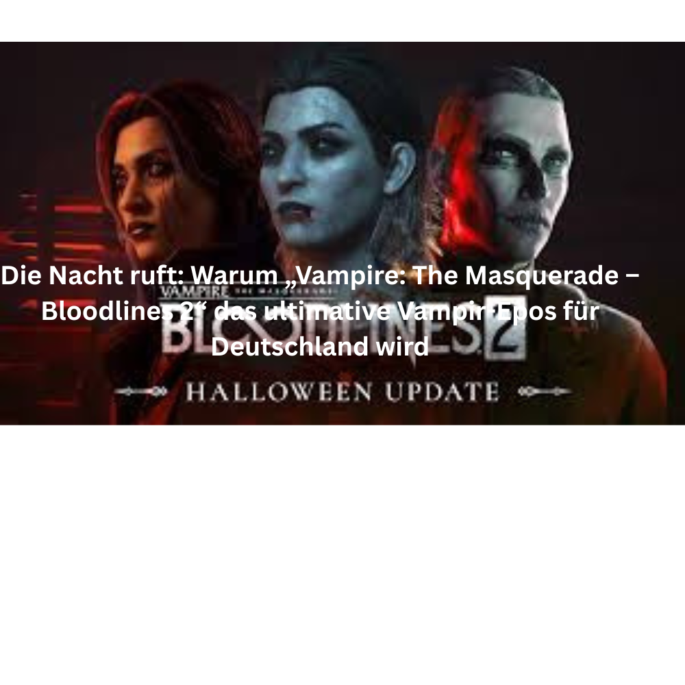 Die Nacht ruft Warum Vampire The Masquerade – Bloodlines 2 das ultimative Vampir Epos für Deutschland wird