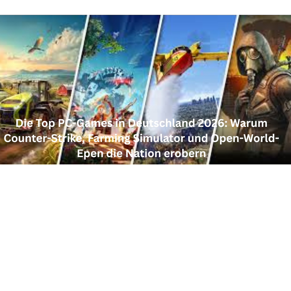 Die Top PC Games in Deutschland 2026 Warum Counter Strike, Farming Simulator und Open World Epen die Nation erobern